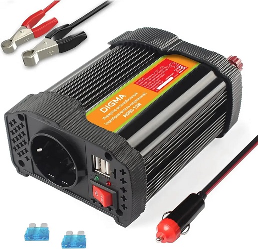 

Инвертор автомобильный Digma AI200-12W 200Вт, AI200-12W