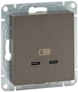 фото Розетка USB  EKF UP1-SOM-2USBC