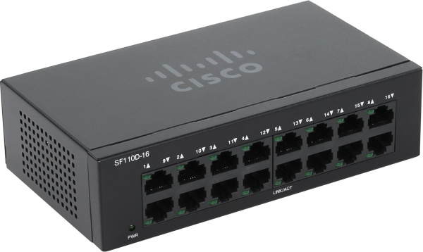 фото Коммутатор неуправляемый Cisco SB SF110D-16-EU в Челябинске