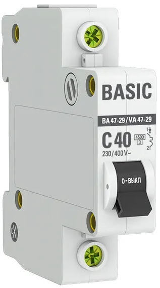 Изображение товара Автоматический выключатель EKF mcb4729-1-40C