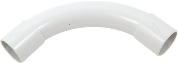 Изображение товара Соединитель Промрукав PR13.0357 угловой для пластиковых труб 20 мм