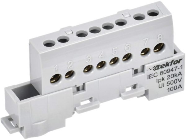 Изображение товара Шина с изолятором IEK TF-NN10-08-KL-K03 для электрических соединений