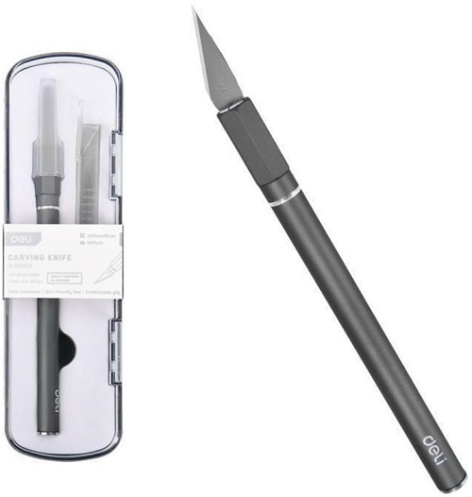 Изображение товара Деревянный и пластиковый нож Deli DL359201A для макетов