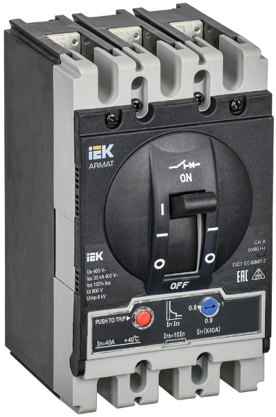 фото Автоматический выключатель в литом корпусе IEK AR-MCCB-3S-035-0040A-ATUC в Ростове-на-Дону
