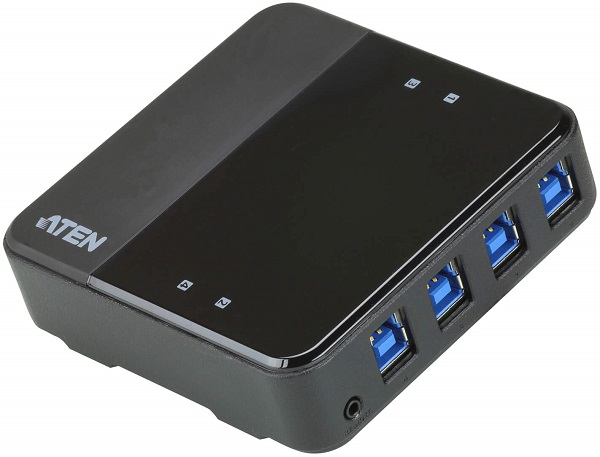 

Коммутатор Aten US3344-AT 4-портовый USB 3.2 Gen1 коммутатор для совместного использования 4-х периферийных устройств, US3344-AT