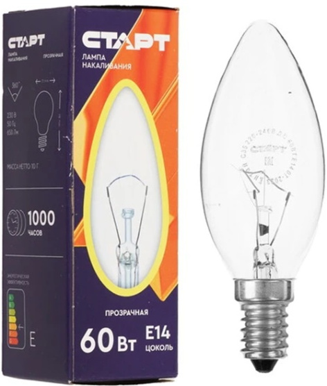 Изображение товара Лампа накаливания Старт ДС