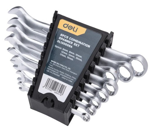 Изображение товара Профессиональный набор ключей Deli DL130008A 8 шт пластиковый держатель