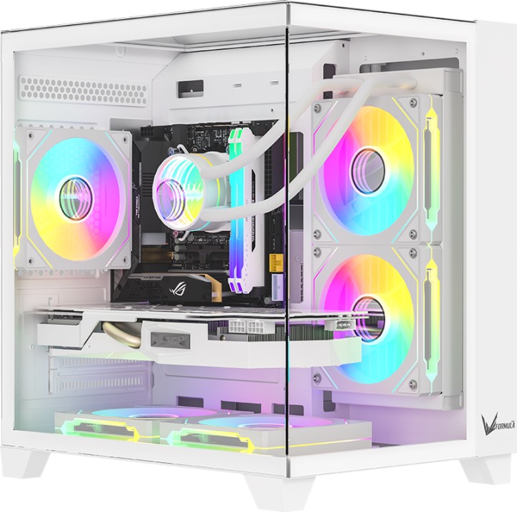 

Корпус mATX Formula V Crystal Z9M Floe White без БП, боковая панель из закалённого стекла, 2*USB 3.0, USB Type-C, Crystal Z9M Floe White