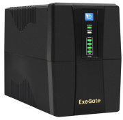 Источник бесперебойного питания Exegate Power Back BNB-1000.LED.AVR.4C13.RJ.USB (УЦЕНЕННЫЙ)
