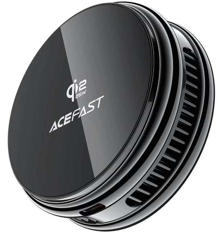 Зарядное устройство беспроводное ACEFAST E47 магнитное Fast Qi2 25W Magnetic Wireless Charger с рассеиванием тепла. Цвет: черный
