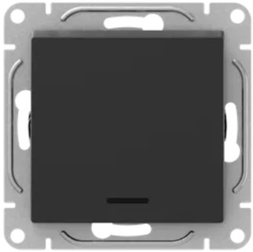 

Выключатель одноклавишный EKF UP1-SWB-14 с подсветкой, чёрный Эпика, UP1-SWB-14