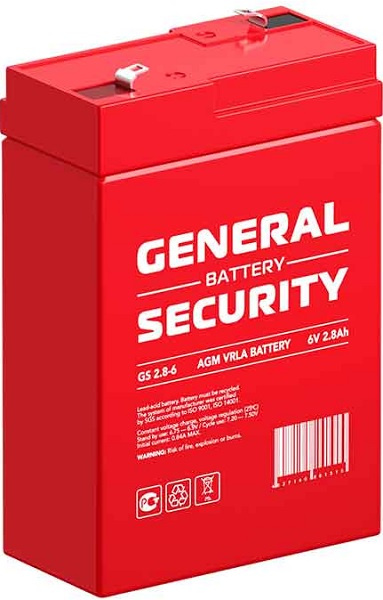 фото Аккумулятор  General Security GS2.8-6 в Уфе