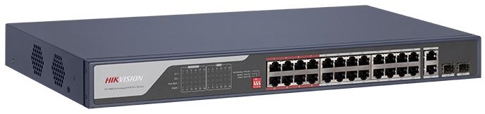 

Коммутатор неуправляемый HIKVISION DS-3E0326P-E© DS-3E0326P-E(C) (L2) 24x1Гбит/с 2xКомбо(1000BASE-T/SFP) 24PoE 370W, DS-3E0326P-E©