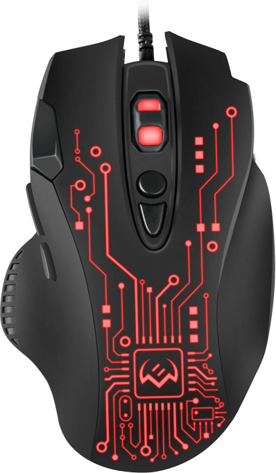 

Мышь Sven RX-G715 SV-019938 игровая (7+1кл., бесш. кл., 1200-3200 DPI, SoftTouch, подсветка, игров. упак), RX-G715