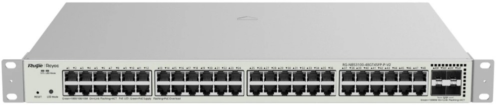 Коммутатор,RUIJIE NETWORKS,RG-NBS3100-48GT4SFP-P-V2