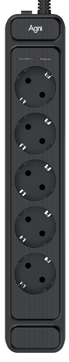

Сетевой фильтр AGNI TP-FS5E-5m-black 5 розеток, 16А, 4000Вт, 220-250В, 5 м, 3x1,5mm2, черный, TP-FS5E-5m-black