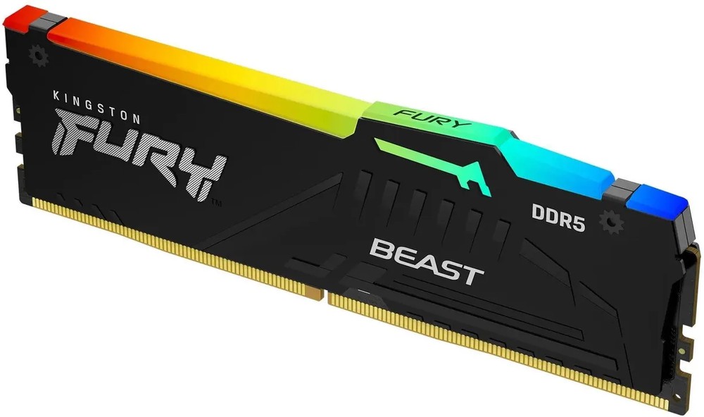 

Модуль памяти DDR5 8GB Kingston FURY KF560C30BBEA-8 Beast Black, 6000MHz CL30 1.4V, EXPO Ret, KF560C30BBEA-8