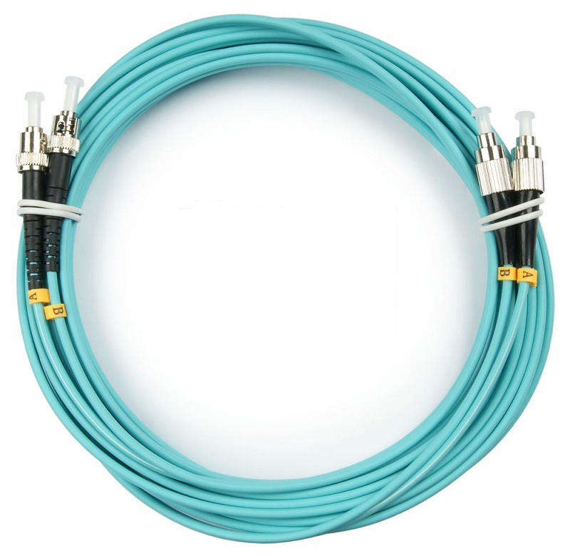 

Кабель патч-корд волоконно-оптический Cabeus FOP-50-FC-ST-5m duplex FC-ST 50/125 mm OM3 5м LSZH, FOP-50-FC-ST-5m