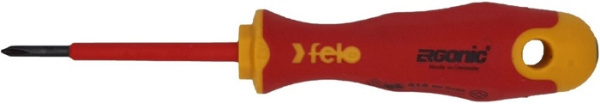 Изображение товара Диэлектрическая крестовая отвертка Felo 41400190 для электромонтажных работ