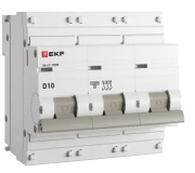 Изображение товара Автоматический выключатель EKF mcb47100m-3-10D-pro