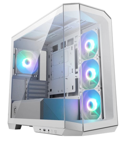 

Корпус mATX MSI MAG Pano M100R PZ White 306-7G24W28-HH9 без БП, USB 3.2, USB Type-C, MAG Pano M100R PZ White