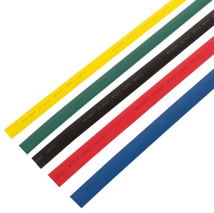 

Набор Rexant 29-0162 термоусаживаемых трубок ТУТ нг 12,0/6,0мм, пять цветов, упаковка 50 шт. по 1м, 29-0162