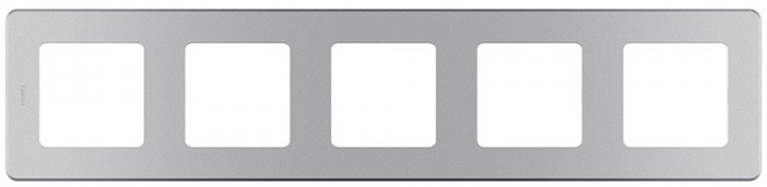

Рамка Legrand 673972 Inspiria алюминий - 5 постов, 673972
