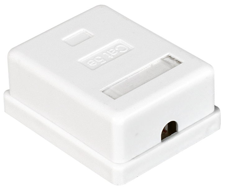 

Розетка Exegate SM1-RJ45-C5 EX271122RUS внешняя, RJ-45 кат.5/5E UTP Krone/110, SM1-RJ45-C5