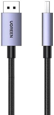 Изображение товара Кабель UGREEN DP118 DisplayPort 2.1, 1 м, серый, экранированный