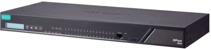 Преобразователь MOXA NPort 6650-32-48V-G2 32-port RS-232/422/485 secure device server with ±48 VDC input, certified with IEC 62443-4-2, t: -10/60