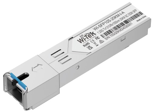 

Модуль SFP Wi-Tek WI-SFP10S-20KM-I промышленный с разъемом SC, до 20км, (Комплект 2шт), WI-SFP10S-20KM-I