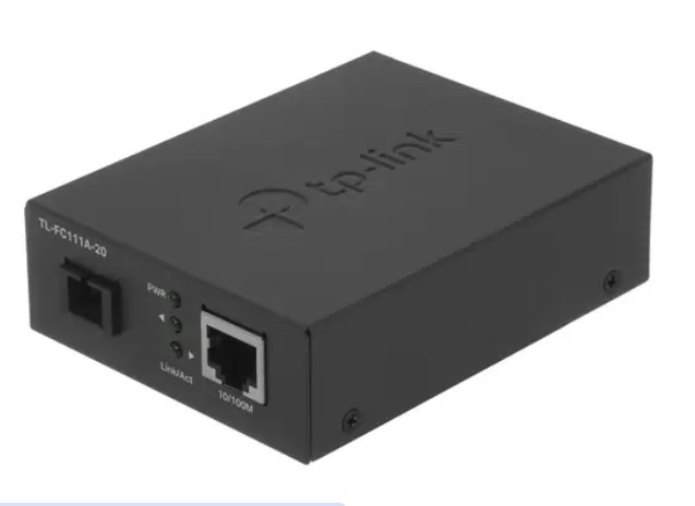 

Медиа-конвертер TP-LINK FC111A-20 10/100 Мбит/с, 9/125 мкм, SC-порт, FE RJ-45, 1550/1310 нм, до 20 км, 5 В / 0,4 А, FC111A-20