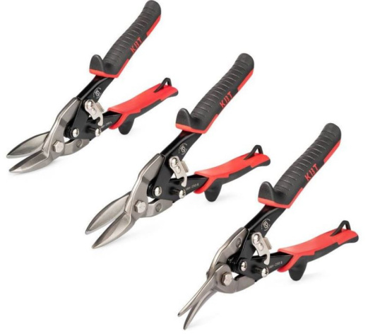 Изображение товара Набор КВТ 104582 Ножницы для резки металла (3 пары) Специализированный блистер