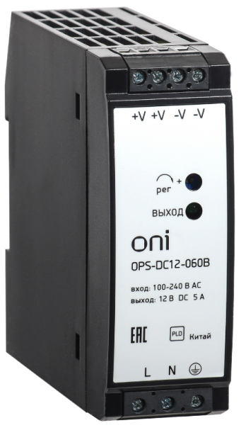 Изображение товара Блок питания ONI OPS-DC12-060B