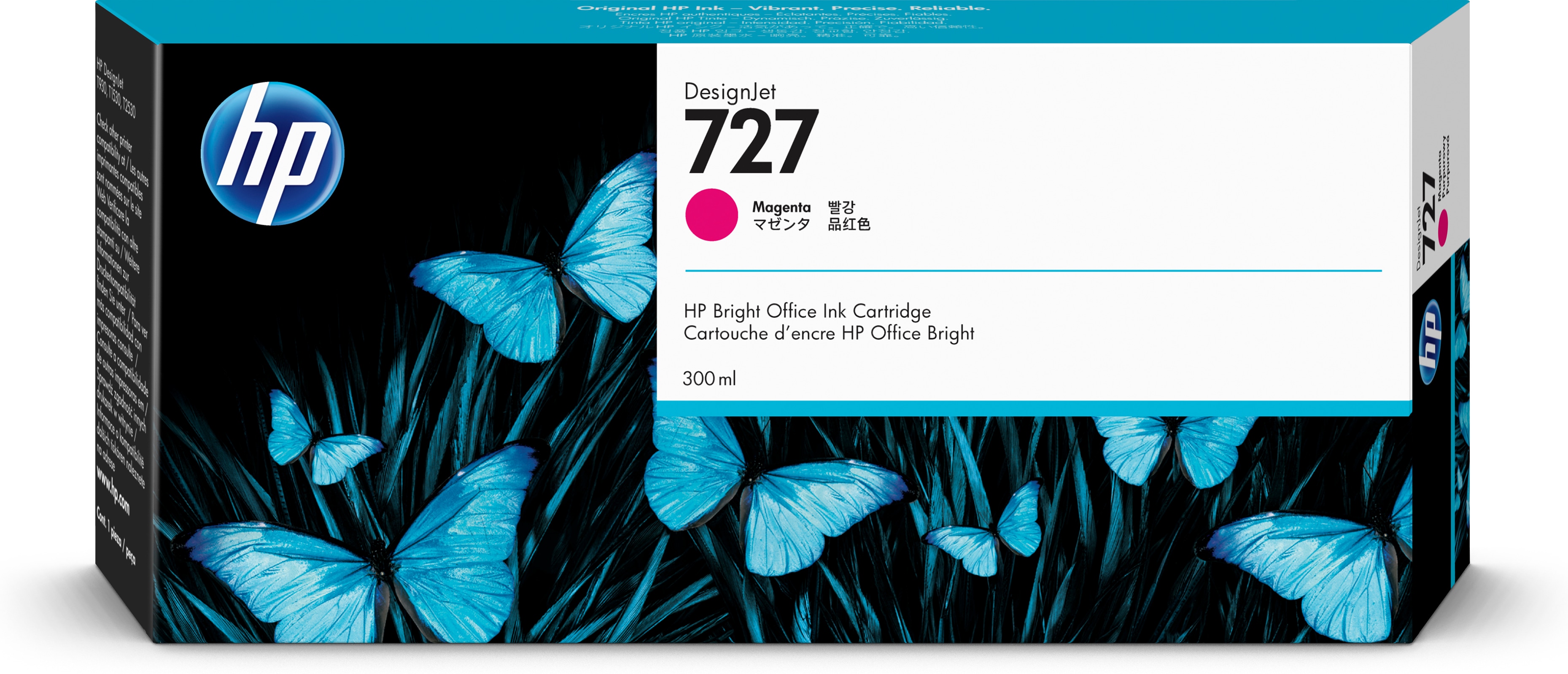 

Картридж HP 727 F9J77A пурпурный для HP DJ T1500/T1530/T2500/T2530/T920/T930 (300мл), 727