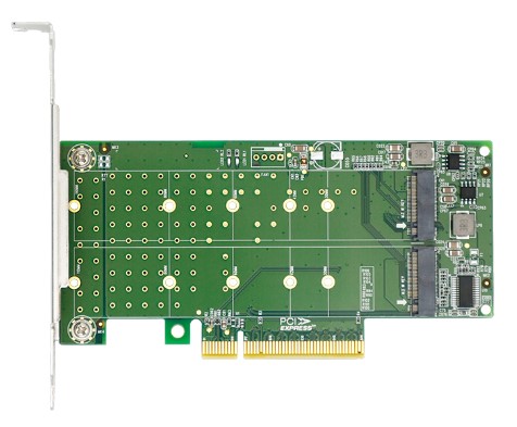 

Адаптер Gooxi LRNV95N8 для SSD/PCIe x8 to 2-Port M.2 NVMe, LRNV95N8