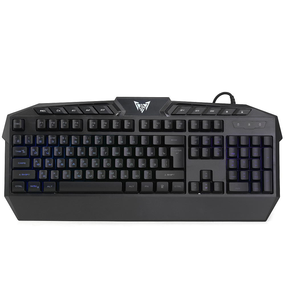 

Клавиатура Crown CMGK-404 CM000003331 114 клавиш, мембранный тип клавиш, макросы, RGB подсветка, CMGK-404