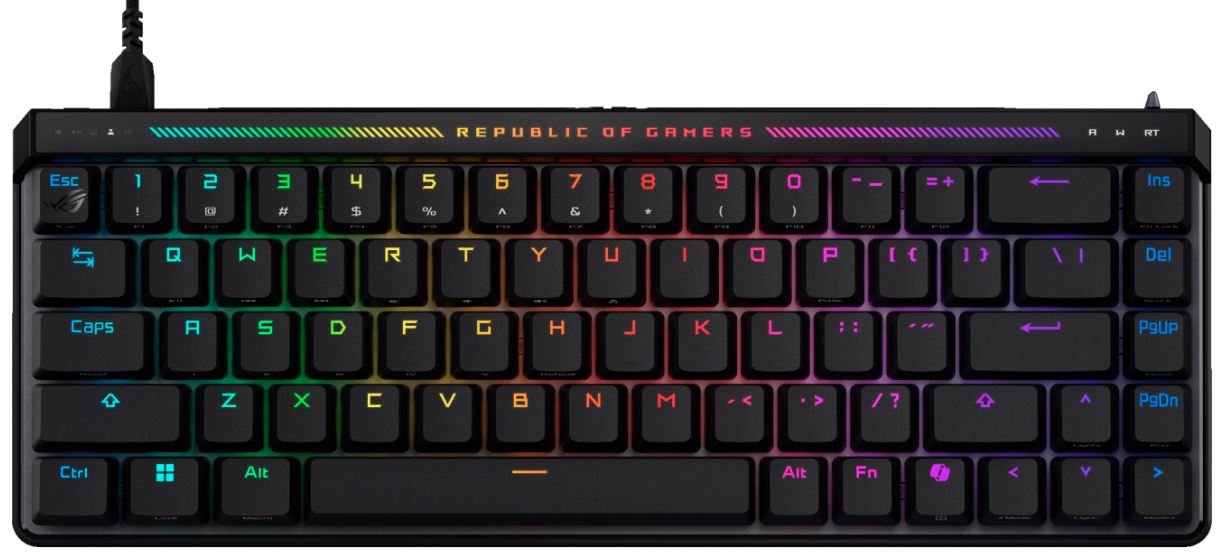 

Клавиатура ASUS M605 ROG FALCHION ACE HFX 90MP03VE-BKRA20 HFX/RU/PBT (1000853021), M605 ROG FALCHION ACE HFX