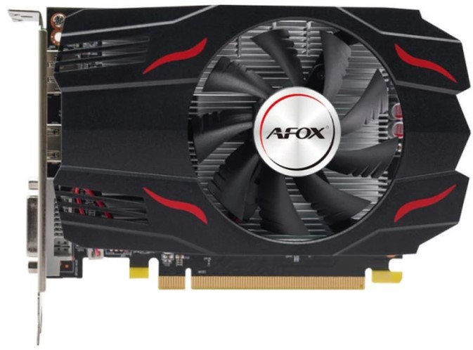

Видеокарта PCI-E Afox Radeon RX 550 (AFRX550-4096D5H5) 4GB GDDR5 128bit 14nm 1183/6000MHz DVI HDMI DP, Radeon RX 550 (AFRX550-4096D5H5)