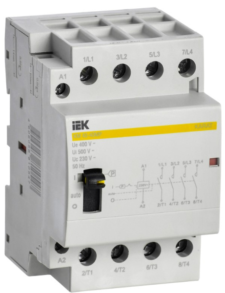 Изображение товара Контактор IEK MKK22-40-40 для автоматизации систем с током до 40 А