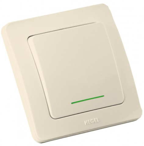 Изображение товара Переключатель одноклавишный HEGEL ВС16-362-01 для управления освещением