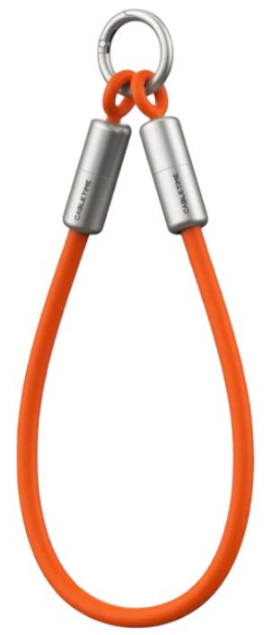Кабель CABLETIME CT-CL60-ASG -брелок USB-C to USB-C, 60W, 480Mbps CU46G, 0.3 м., оранжевый