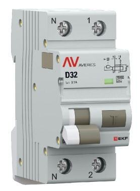 фото Автомат дифференциальный EKF rcbo10-1pn-32D-100-a-av в Красноярске