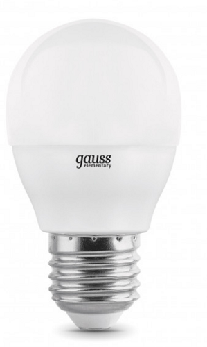 

Лампа светодиодная Gauss 105102107-D LED Globe-dim E27 7W 3000К диммируемая, 105102107-D