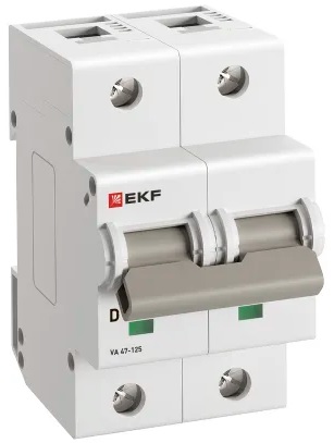 

Автоматический выключатель EKF mcb47125-2-125D 2P 125А (D) 15кА ВА 47-125 PROxima, mcb47125-2-125D