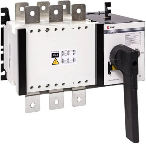 Изображение товара Автоматический ввод резерва EKF ats-tsr1-630A-3p-pro для резервного электроснабжения