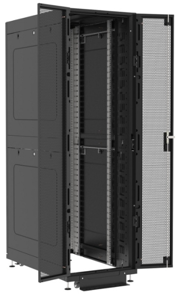 Изображение товара Шкаф Filum FL-DC-486107P2P2M-BK черный для хранения мебели классика
