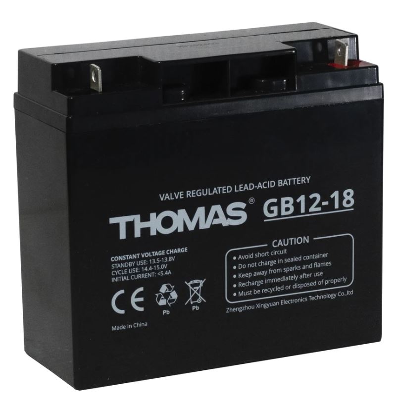 Батарея Thomas GB12-18(Thomas) 12V18Ah