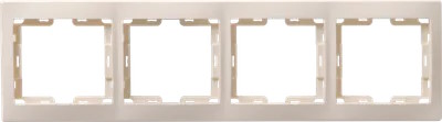 

Рамка IEK EMK40-K33-DM 4-м КВАРТА РГ-4-ККм горизонт. кремовая, EMK40-K33-DM
