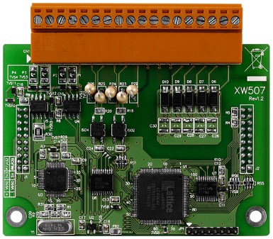 

Плата расширения ICP DAS XW507 1-port Non-Isolated RS-422/485 with 5-ch Isolated Digital Input and 5-ch Isolated Digital Output (RoHS), XW507